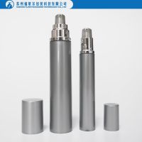 Thin plastic airless pump bottle