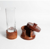 Wooden Glass Holder (Thuya wood)