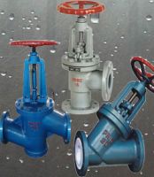 DN400 FEP lined globe valve