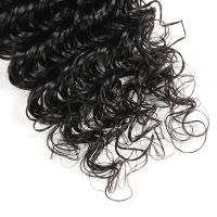 Natural Black Brazilian Deep Wave Hair Virgin Human Hair Weaves