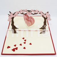 Love tree 3d pop-up card