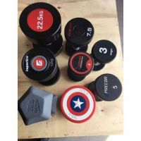 Crossfit Fitness equipment urethane plates dumbbells