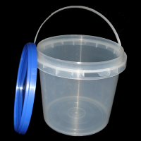 wholesale food grade clear round 5L plastic bucket