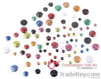 Korea Round Studs (Glitter)