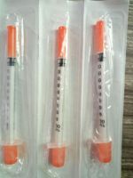 Disposable insulin syringe