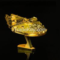 stainless steel Star Wars Millennium Falcon 3D jigsaw
