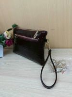 China Wholesale Black Fox Button Clutch Bag