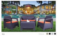 Plastic Rattan Set Sofa-Rs1