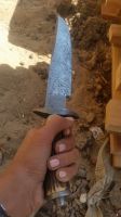 Custom Handmade Damascus Knife Stage 15"