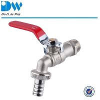 Brass level handle bibcock with hose adaptor  From China