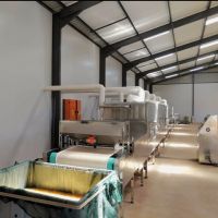 Continuous belt type Food drying sterilization machine