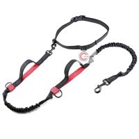 double dog leash, durable nylon dog leash for 2 dogs