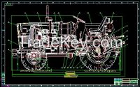 25-35ï¼35-50Horsepower Tractor Blueprint  drawing