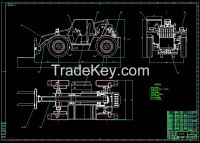 TTH2560ï¼TTH3060 Forklift Set Of Blueprint drawing