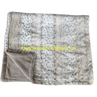 Printed brush coral fleece PV blanket brush polyester blanket