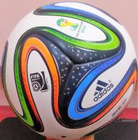 ADIDAS BRAZUCA OFFICIAL MATCH FINAL FIFA WORLD CUP-2014 RIO, BRASIL 6 PANEL SOCCER BALL-SIZE 5 