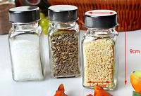 100ml Square glass salt pepper shaker of Glass bottle ktichen