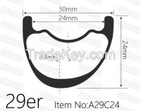 Cross country, All mountain, Asymmetrical Rim 29 inch, 30mm wide 29er