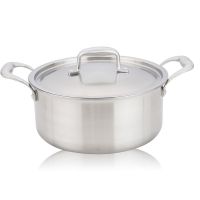 Triply 304 Stainless Steel Pot 26/24/22CM Soup Pot Masterclass Premium Cookware 