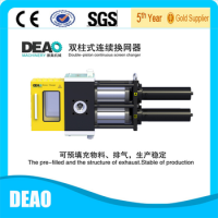 double piston continuous screen changer