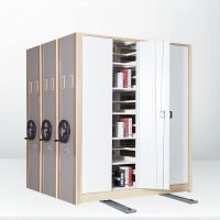 Used Library Steel Mobile File Shelving Cabinet