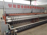 Automatic steel plastic geogrid production line