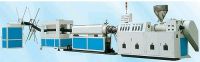 Plastic pipeline extruding production line