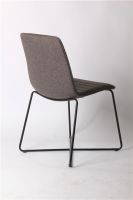 China manufacture cross legs fabric low back dining chair EGC-2007