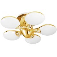New UFO series Style Gold LED Ceiling Lights Five Light head