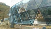 30m Large Glass Igloo Geodesic Dome Tent For Restaurant