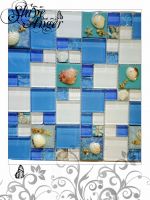 gorgeous factory wholesale blue crystal glass mosaic tile From China