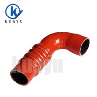 Red special silicone elbow hoses