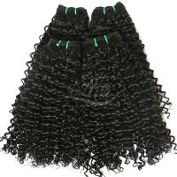 10A Brazilian Curly Hair Extensions 100% Brazilian Human Hair Natural Black 