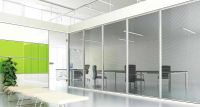 glass partition for office wall design 