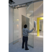 Tempered Glass Folding Partition Sliding Partition Wall 