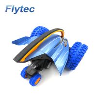 Flytec 015 Rc Car 360 Degree Bouncing Rotation Devil Fish Crazy Gyro Truck Rock With Light Rtr Blue