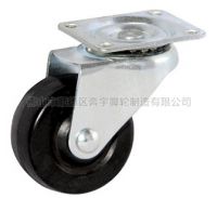 Light-Duty black Hard Rubber Caster with brake 