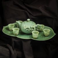 Exclusive tea set from jade