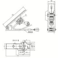 electronic floor mounted pedal