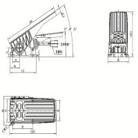 electronic floor mounted pedal