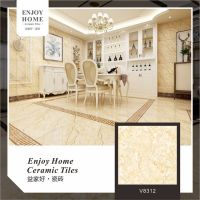 High Class Sofitel Gold Floor Tile Ceramic For Star Hotel