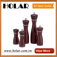 [Holar]  Manual Pepper Grinder with Stainless Steel Made in Taiwan Chef Wooden