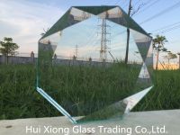 Faceted beveled glass craft / glass trophy From China