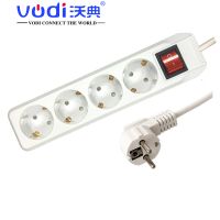 5 ways CE Approval electric plug socket box, 5 gang extension socket