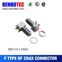 right angle female jack F connector