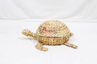 New design Water hyacinth tray turtle shape, animal basket for home decor-SD10747A-1NA