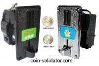 Euro coin validator Acceptor slot selector