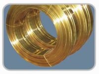 Flat brass wire for zipper