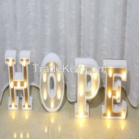 wooden letter party decorative light From China