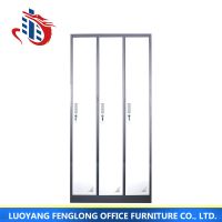 3 door high quality home wardrobe, steel cheap storage wardrobe